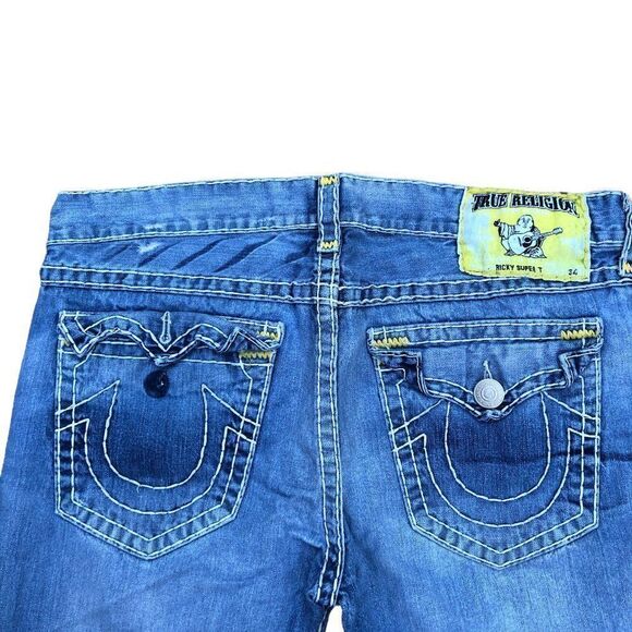 True Religion Jeans Size 40 RICKY SUPER T Blue - Picture 8 of 11